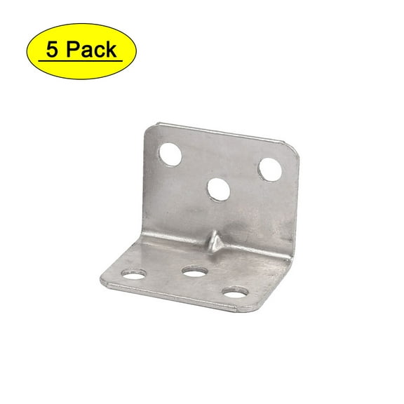 Uxcell 28mmx28mmx36mm Iron 6 Mount Holes Right Angle Brackets Corner Braces 5pcs