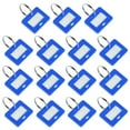 thumbnail image 1 of Uxcell 28x22mm Plastic Key Tags with Split Keyring Blue 15 Count, 1 of 4
