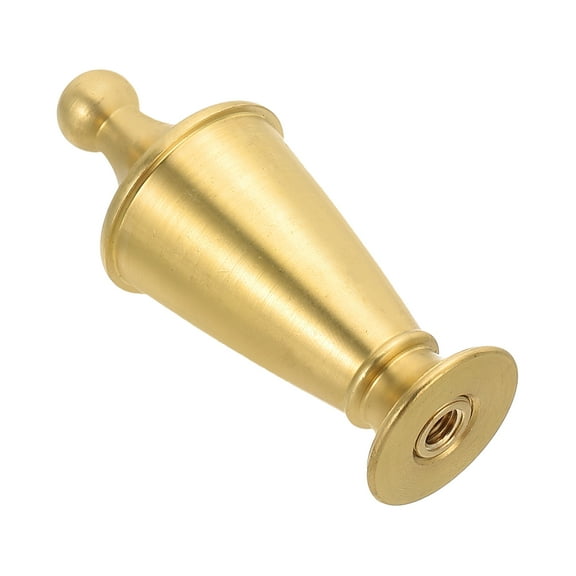Uxcell 29.5 x 72mm Lamp Finials Caps Knob, 1 Set Solid Brass Lamp Shade Decoration
