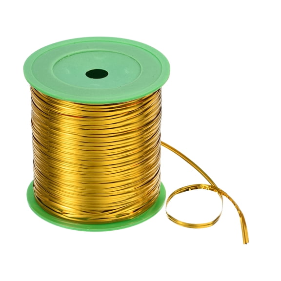Uxcell 299 Yard Metallic Iron Wire Floral Wire, Craft Vine Bind Wire Twine, Gold Tone
