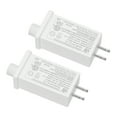 thumbnail image 1 of Uxcell 29V 48W LED Power Supply, 2pcs DC Low Voltage Transformer IP44 LED Driver, White, 1 of 5