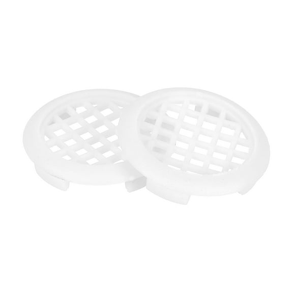Uxcell 29mm Circular Soffit Vent, 20pcs Plastic Air Vents Round Mesh Hole Louver, White