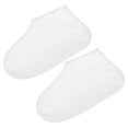 thumbnail image 1 of Uxcell 29x16.5cm(L) Waterproof Silicone Shoe Cover Overshoes Rain Boots Protectors Galoshes White, 1 of 7