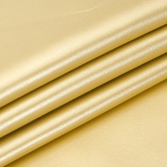 Uxcell 29x17x0.03 Inch PU Leather Book Cloth, Cowhide Grain, Bright Gold
