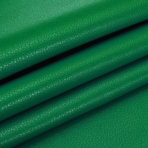 Uxcell 29x17x0.03 Inch PU Leather Book Cloth, Goat Grain, Green