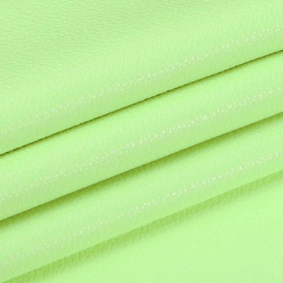 Uxcell 29x17x0.03 Inch PU Leather Book Cloth, Goat Grain, Light Green