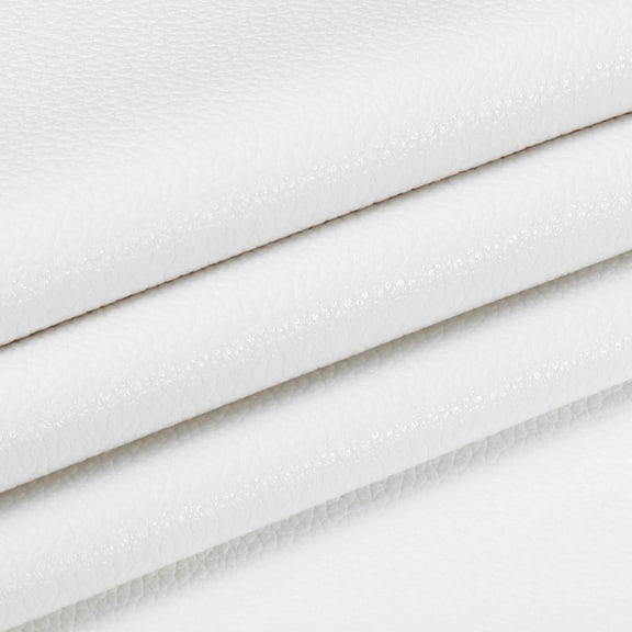 Uxcell 29x17x0.03 Inch PU Leather Book Cloth, Goat Grain, White