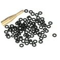 thumbnail image 1 of Uxcell 2BA Dart Shaft Rubber O-Rings 100Pcs with Applicator Tool, Gold Tone, 1 of 6