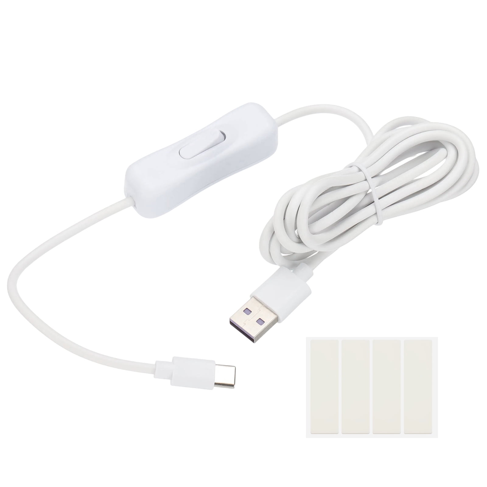 Uxcell 2M USB Cable with ON/Off Switch, USB Male to Type-C Male ...