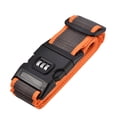 thumbnail image 1 of Uxcell 2Mx5cm Adjustable PP Luggage Strap Suitcase Belt with Buckle, Combination Lock Orange Gray, 1 of 6