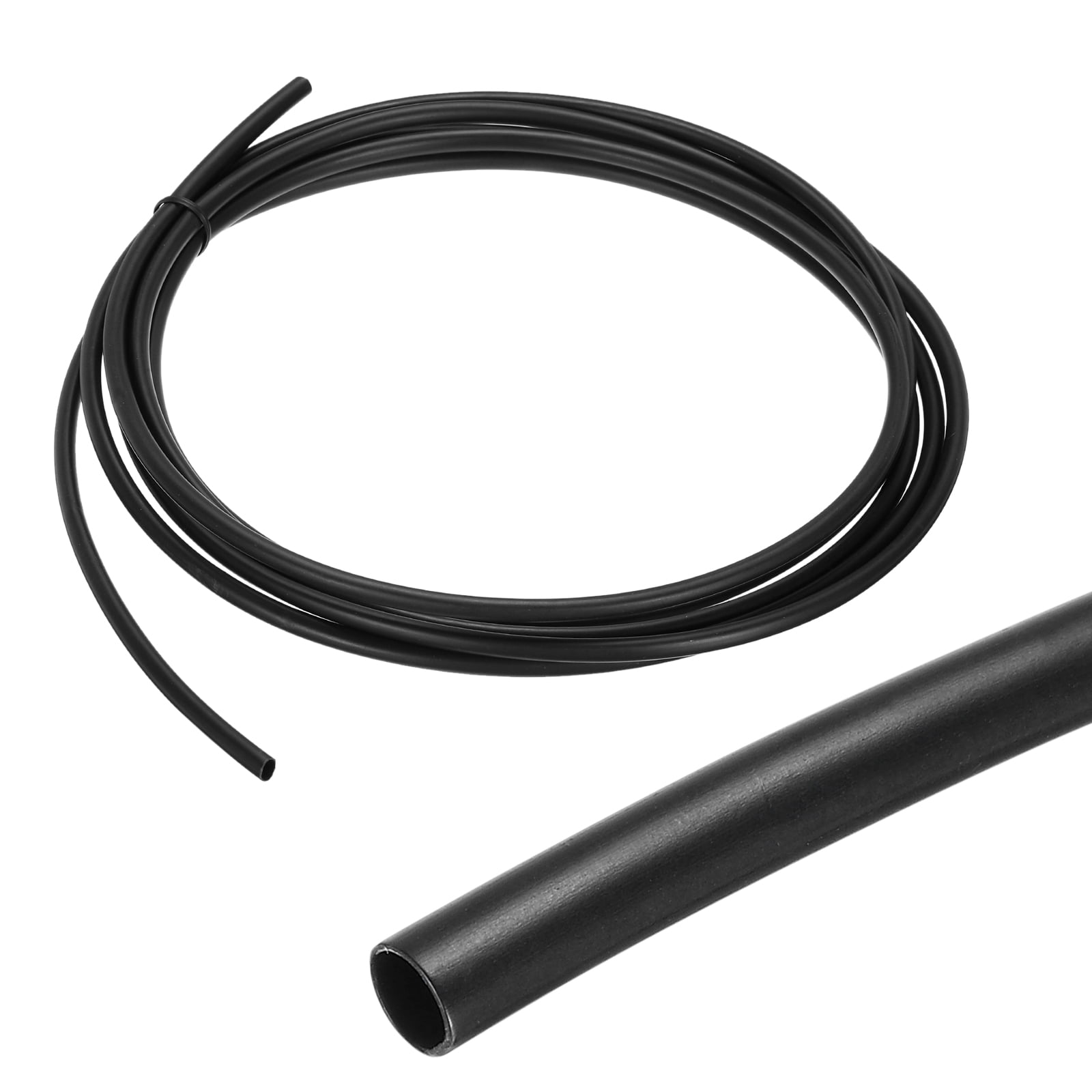 Uxcell Heat Shrink Wrap Tubing For Fishing Rod Grips Handle, 50mm Dia 77mm Flat 1.6ft 2:1 Rate, Black