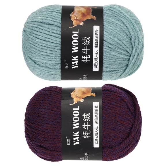 Uxcell 2PCS Crocheting Yarn,Dark Blue 3 Ply wool Yarn 200g Sport Weight Yarns Bulk Soft and Fluffy Yarns for Knitting DIY Crochet Handicraft Blankets Gift,220 Yards
