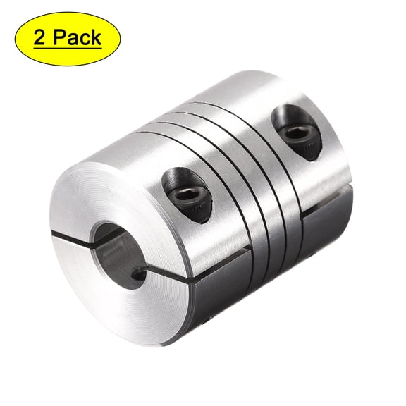 Uxcell 2PCS Motor Shaft 10mm to 10mm Helical Beam Coupler Coupling 25mm Dia 30mm Length