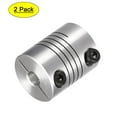 thumbnail image 1 of Uxcell 2PCS Motor Shaft 5mm to 7mm Helical Beam Coupler Coupling 25mm Dia 30mm Length, 1 of 6