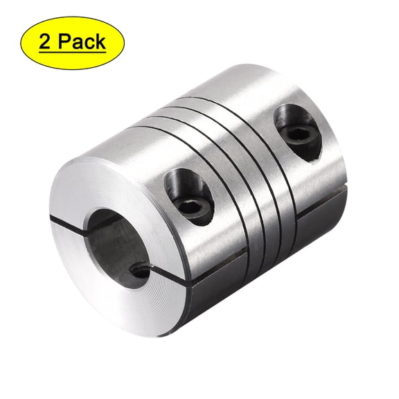 Uxcell 2PCS Motor Shaft 6mm to 11mm Helical Beam Coupler Coupling 25mm Dia 30mm Length