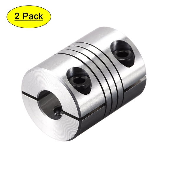 Uxcell 2PCS Motor Shaft 8mm to 8mm Helical Beam Coupler Coupling 25mm Dia 30mm Length