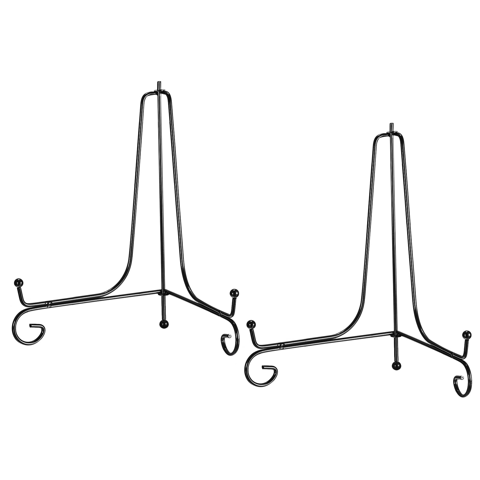 2x Vintage Brass Plate Stands(s