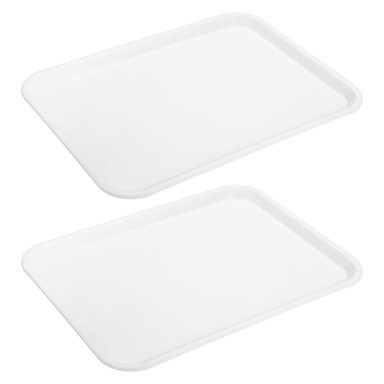 Uxcell 2Pack 14" x 18" Plastic Fast Food Trays Bulk Rectangular Serving