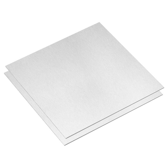 Uxcell 2Pack 150mm x 150mm x 0.8mm Rectangle 6061 Aluminum Sheet Flat Metal Plate Stock