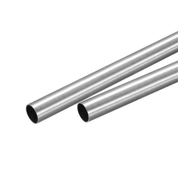 Uxcell 2Pack 16mm x 0.5mm x 200mm 304 Stainless Steel Tube for Industry Machinery