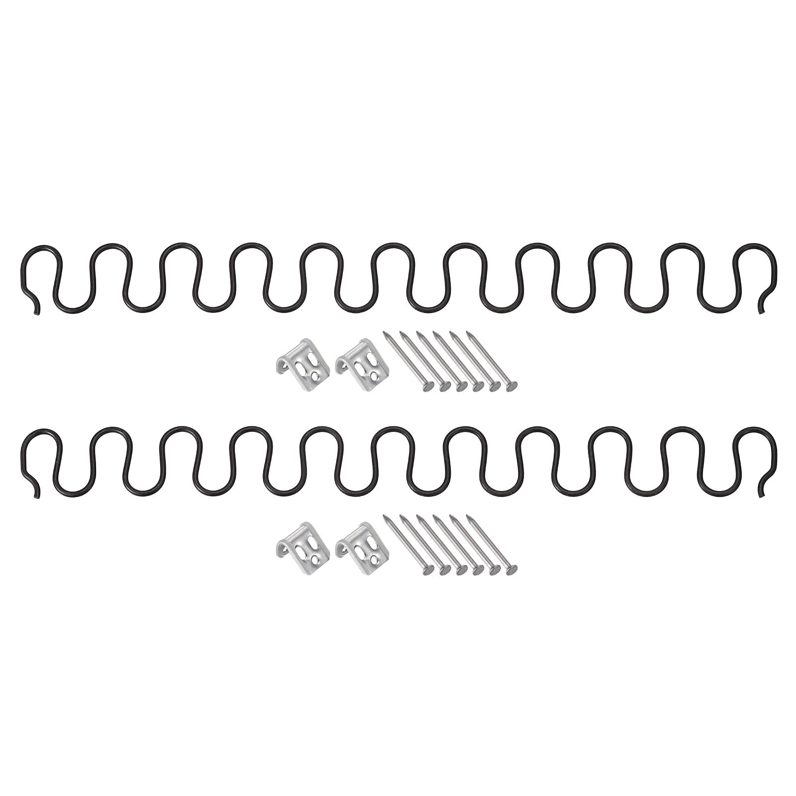 Uxcell 2Pack 19.7" Flat Sofa Spring Replacement Kit for Furniture Couch