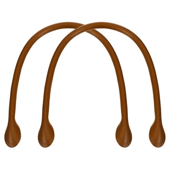 Uxcell 2Pack 24" Leather Purse Strap with Ear Shaped End Bag Handle Replacement for Purse Handbag Wallet Brown
