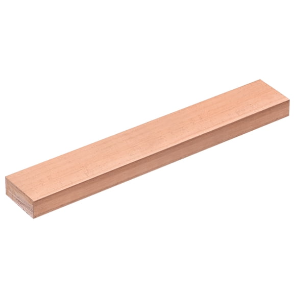 Uxcell 2Pack 2Pack Copper Flat Bar, 3/8" Thickness x 1" Width x 6" Length Copper Bar Stock