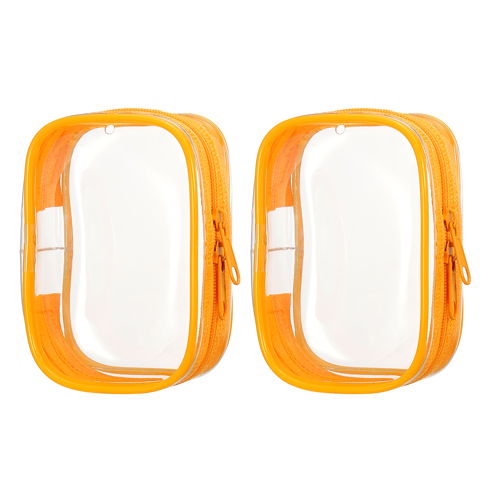 Uxcell 2Pack 3.74x2.76 Inch Clear Figure Display Bag (Square Orange ...
