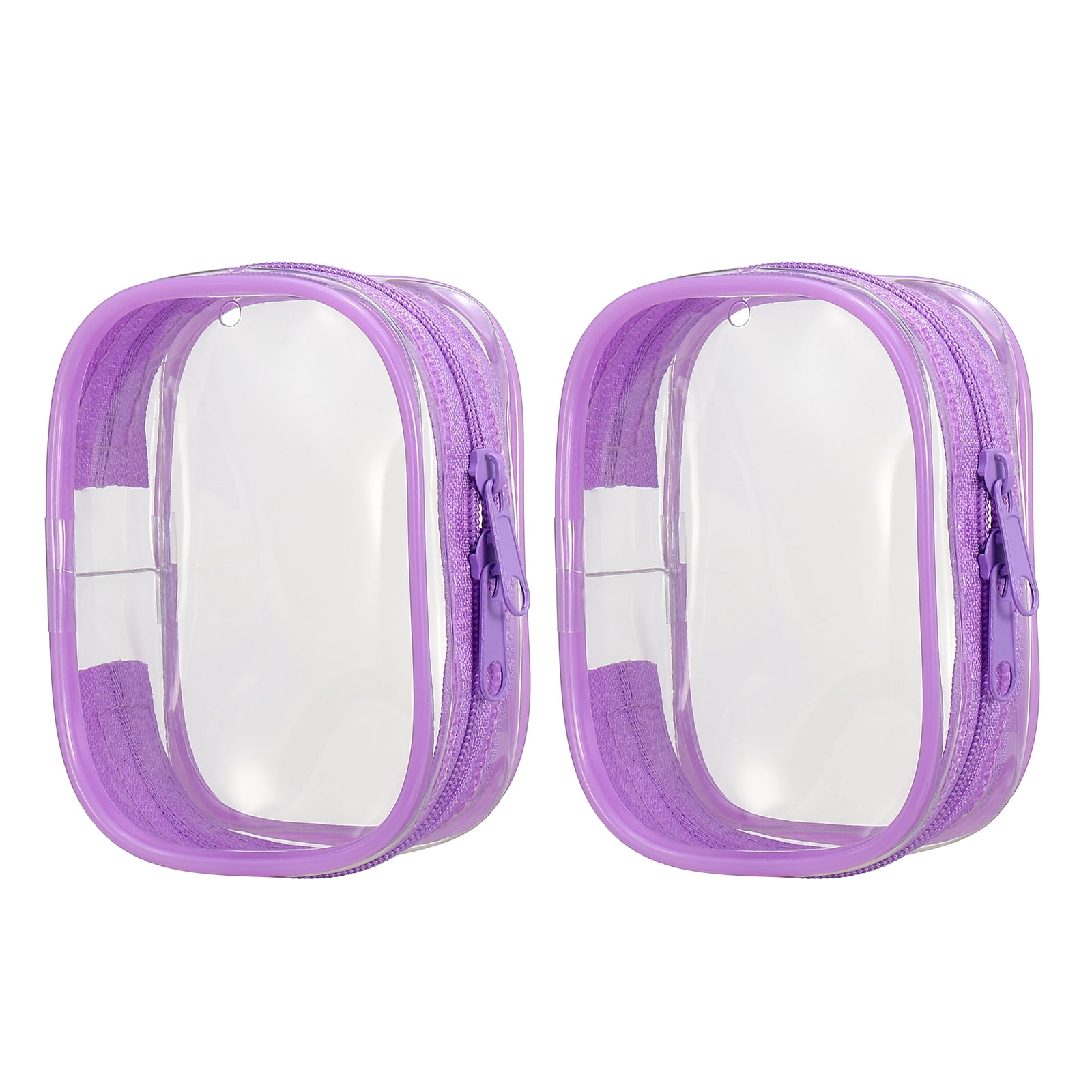 Uxcell 2Pack 3.74x2.76 Inch Clear Figure Display Bag (Square Purple ...