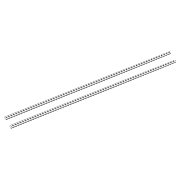 Uxcell 2Pack 304 Stainless Steel Rods, 8mm x 407mm Metal Solid Shaft Round Rod Lathe Bar Stock for Model Plane Cars Ship DIY Craft Metal Working