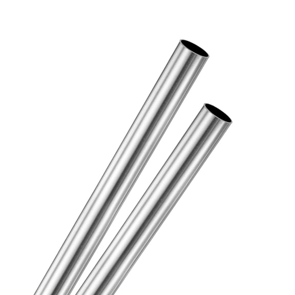 Uxcell 2Pack 304 Stainless Steel Tube, 5mm OD 0.2mm Wall Thick 300mm L Straight Tubing