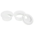 thumbnail image 1 of Uxcell 2Pack 38mm Cable Hole Cover ABS Desk Cable Wire Cord Grommet for Wire Organizer, White, 1 of 6