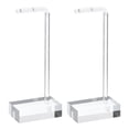thumbnail image 1 of Uxcell 2Pack 5" Height Acrylic Earring Display L Stand Jewelry Storage Rack, Clear, 1 of 6