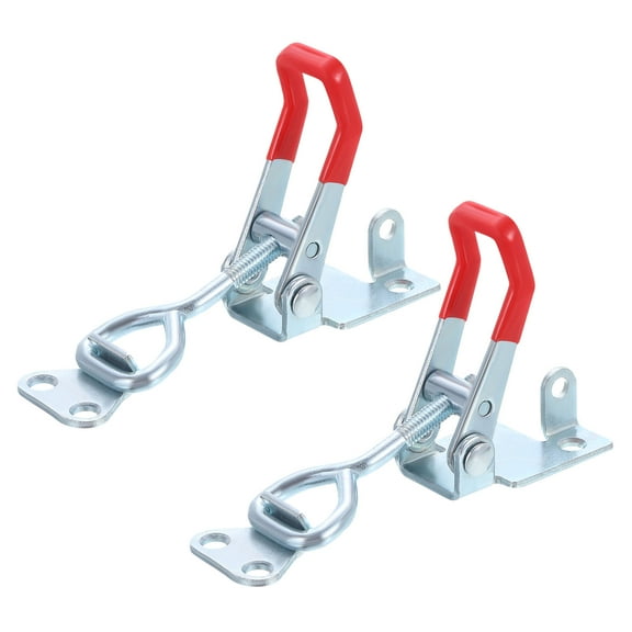 Uxcell 2Pack 5 Inch Iron Adjustable Toggle Latch Clamp 400lbs Holding Capacity