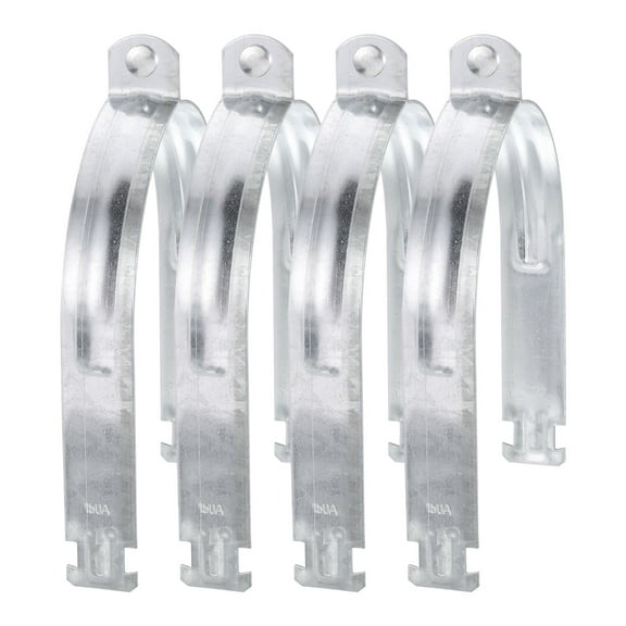 Uxcell 2Pack 6-1/2" EMT Strut Clamps Steel with Bolt Nut for Rigid Conduit and Pipe