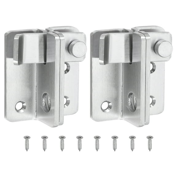 Uxcell 2Pack 62mm Stainless Steel Flip Gate Latch Door Slide Bolt Right Open, Silver