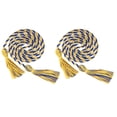 thumbnail image 1 of Uxcell 2Pack 67" Graduation Honor Cord with Tassel Braided Graduation Rope Gold/Blue, 1 of 6