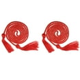 thumbnail image 1 of Uxcell 2Pack 67" Graduation Honor Cord with Tassel Braided Graduation Rope Red, 1 of 6