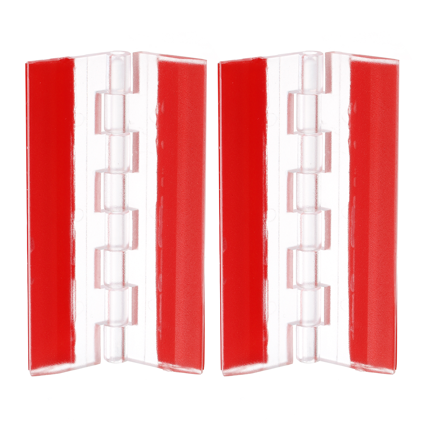 Uxcell 2Pack 75x45mm Acrylic Hinges Self Adhesive Clear Continuous ...