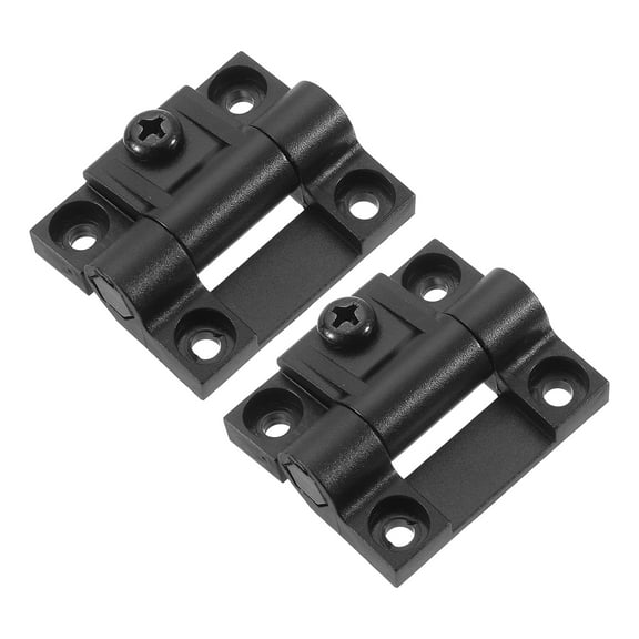 Uxcell 2Pack Adjustable Torque Hinge, 43x36mm Plastic Countersunk Holes Adjustable Position Control Hinges, Black