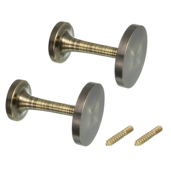 Uxcell 2Pack Aluminum Alloy Wall Mounted Curtain Holdback Drapery Holder Hooks, Bronze