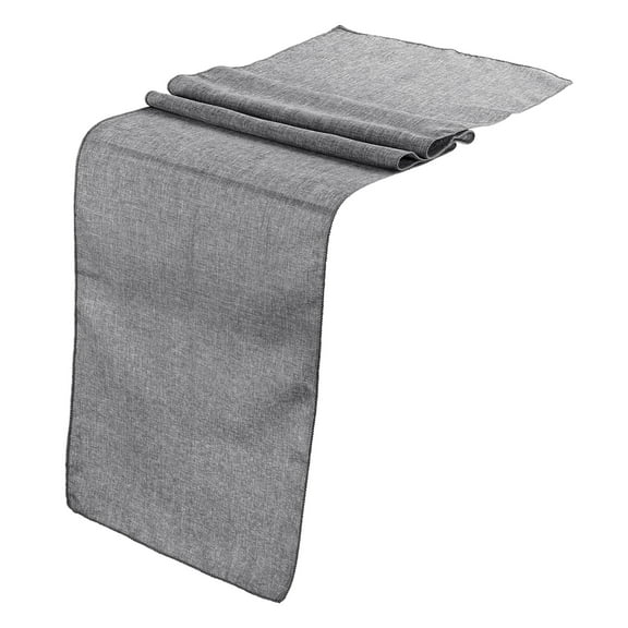 Uxcell 2Pack Burlap Table Runner, 12" x 120" Linen Natural Dining Placemat Rolls, Grey