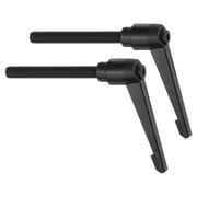 Uxcell 2Pack Clamping Lever Handles, M10 x 80mm Adjustable Knobs Handle Male Thread for Lathe Machinery, Black