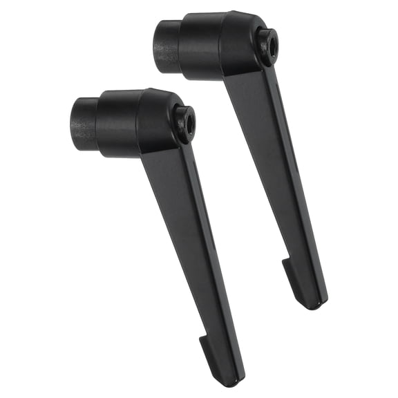 Uxcell 2Pack Clamping Lever Handles, M12 Adjustable Knobs Handle Male Thread for Lathe Machinery, Black