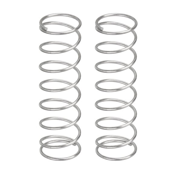 Uxcell 2Pack Compression Springs, 0.8mm Wire Diameter x 11mm OD x 40mm Length Stainless Steel Extension Spring, Silver