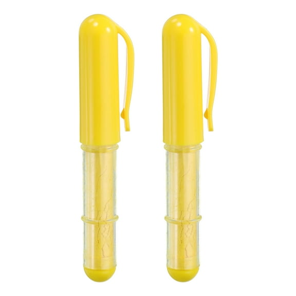 Uxcell 2Pack Fabric Chalk Marker Tailors Liner Chalk Pen Style for Sewing Quilting & Crafts, Yellow
