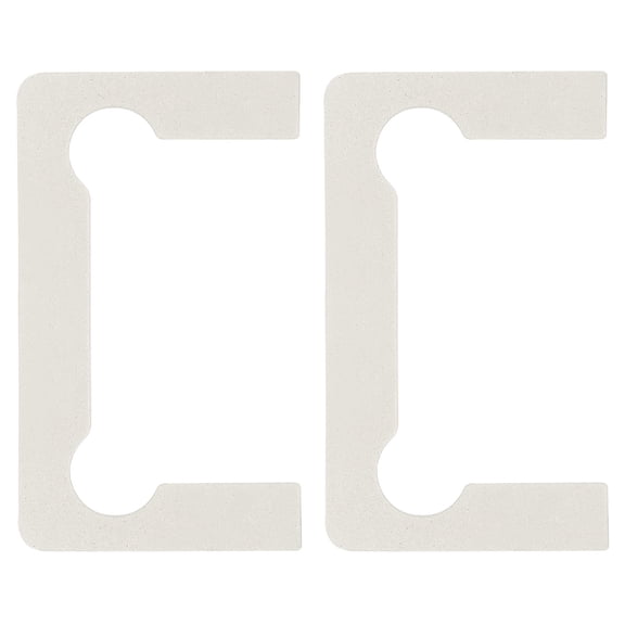 Uxcell 2Pack Glass Hinge, Rubber Glass Door Hinge Replacement Parts, White