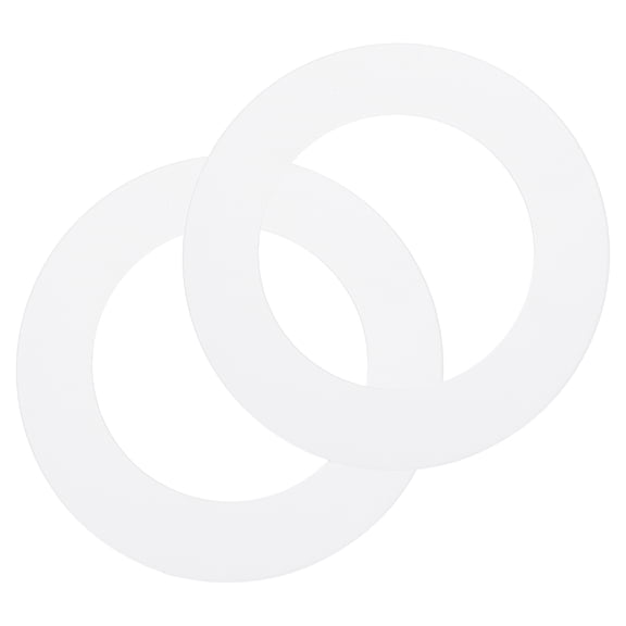 Uxcell 2Pack Goof Rings, 2.8" ID 4.5" OD Steel Flat Goof Trim Ring Light Cover Plate Flush Mount Can Converter for Recessed Downlight Vent Ceiling Medallion Wall Hole Decor, Matte White