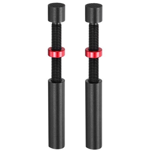 Uxcell 2Pack Graphics Card GPU Support Bracket, Magnetic Base 74-120mm Adjustable Height Brace, Aluminum Alloy Black, Red