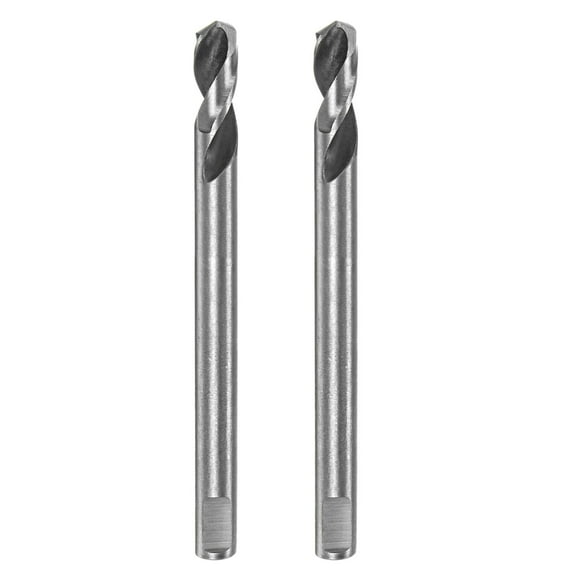Uxcell 2Pack High-speed Steel Drill Bits, 6mmx80mm for Hole Saws Arbor Replacement